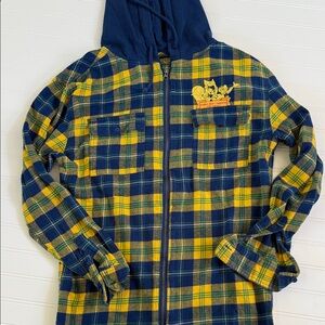Disney’s The Three Caballeros Plaid Zip-Up Flannel